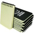 thumbnail image 1 of shiyou-10 Pack Waterproof Notebook, 3x5 inch Pocket Notepad, All Weather Pocket Notebook, Write in The Rain Mini Spiral Notepad with Grid, Handy Steno Memo Pads for Outdoor, Office, School (Black), 1 of 4