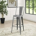 thumbnail image 5 of Modway Promenade 30" Modern Metal Bistro Bar Stool in Gunmetal, 5 of 5