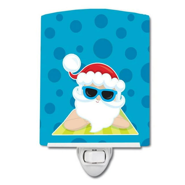 Carolines Treasures BB9074CNL Beach Santa Claus No.7 Ceramic Night Light