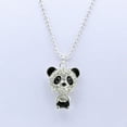 thumbnail image 6 of Cute Bear Shiny Alloy Panda Necklace for Ladies - Fashionable Personality Jewelry with Elastic Buckle, 60cm Chain, 6 of 6