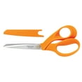 thumbnail image 5 of Fiskars RazorEdge SoftGrip Fabric Scissors, 8" Heavy Duty Bent Blade, Orange, 5 of 8
