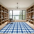 thumbnail image 2 of ODIKA 2'x3' Machine Washable Non-Slip Area Rug, Geometric Blue High Traffic Rug, Blue, 1051766, 2 of 7