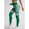 thumbnail image 2 of Cellulite 3D Leggings for Women Resistance Band 3D Anti Cellulite Leggings for Women Tummy Shaping Pants Lightweight Slim Fit Pants No Curling Lift Pants Scrunch Butt Lifting Leggings Green XL, 2 of 6