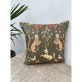 thumbnail image 4 of Decorative Boho Kilim Pillow Cover - Oriental Rug Square Throw, Lumbar Cushion Case - 16x16 Inches (y-96), 4 of 7