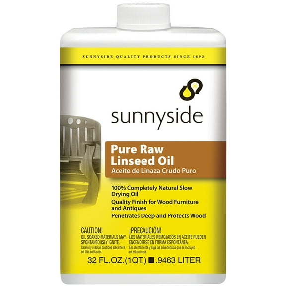60-Pack of qt Sunnyside 87332 Sunnyside Pure Raw Linseed Oil