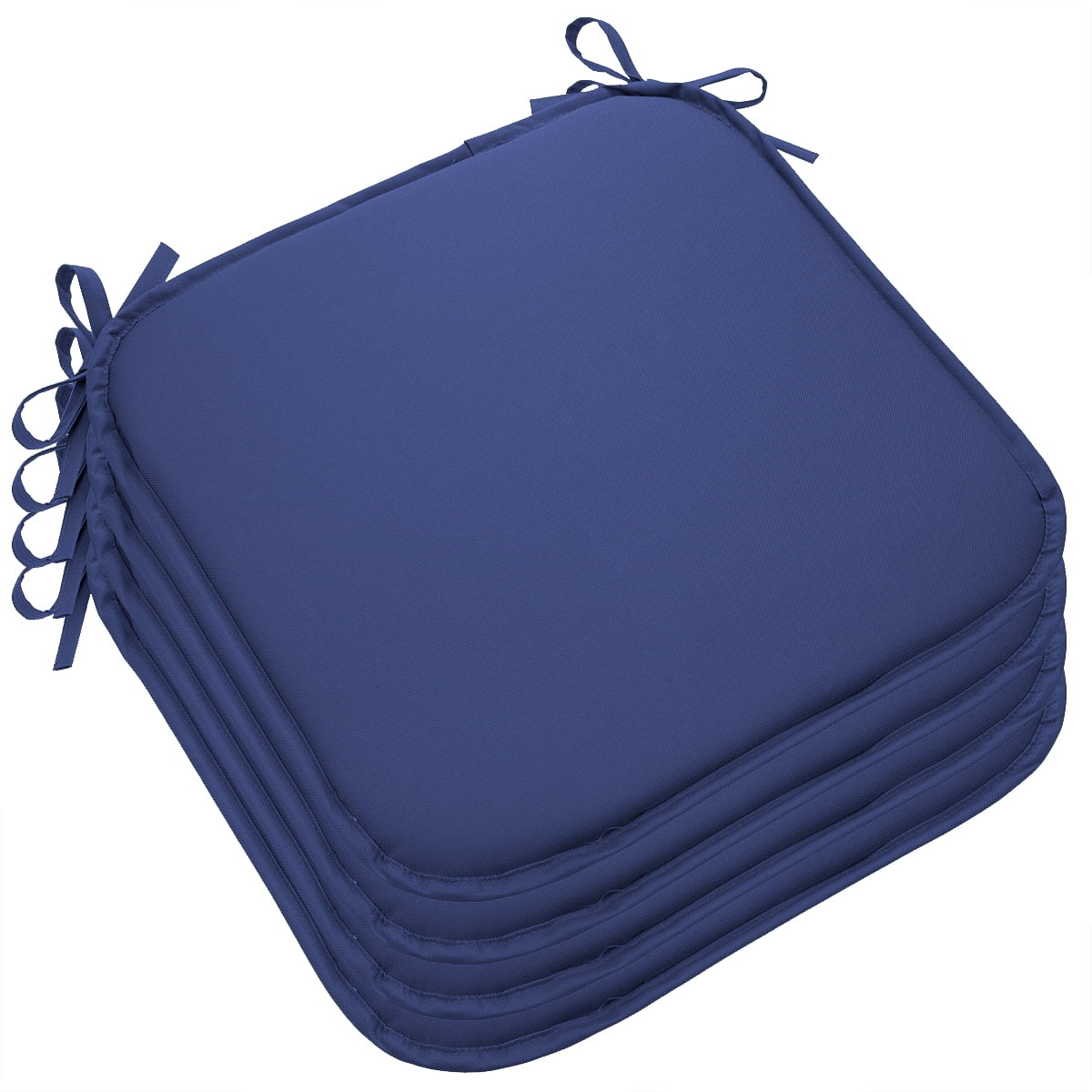 Set Of 4 Outdoor Memory Foam Chair Cushions Seat Pads Ties Patio Set Of 4 Outdoor Memory Foam Chair Cushions Seat Pads Ties Patio Lounge Decor Com