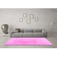 thumbnail image 3 of Ahgly Company Indoor Round Abstract Pink Contemporary Area Rugs, 3' Round, 3 of 4