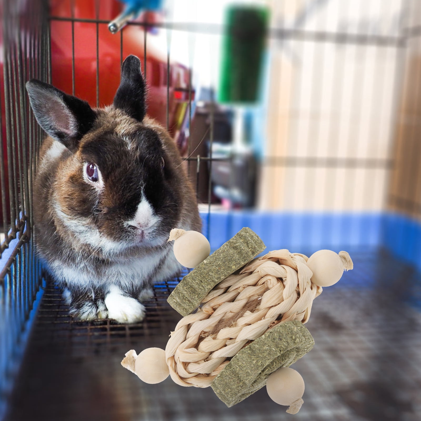 Natural Handmade Chew Toys for Teeth Grinding, Small Pets for Guinea Pigs, Hamsters, Chinchillas, and Other Small Animals