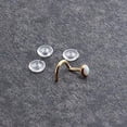 thumbnail image 6 of Nose Stud Screw Shaped Gemstone Nose Rings, Gold Nostril Corkscrew Piercing for Women White Opal 3mm 20 GA Right Side, 6 of 8