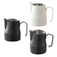thumbnail image 4 of Espuma de leche para espresso, vaporizador de acero inoxidable con escala para capuchino Beige 500ml Negro 500ml Negro 350ml, 4 of 9
