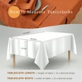 thumbnail image 3 of Luxurious 100% Pure Linen Tablecloth - Eco-Friendly, Durable, and Perfect for Every Occasion - Caramel 60x90 Inch, 3 of 7