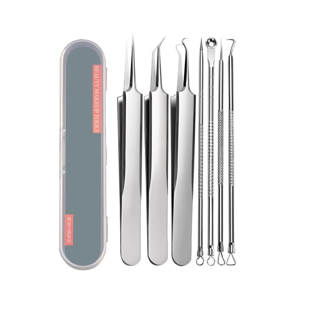 Kit de herramientas para la extracción de puntos negros, 7,5 piezas, para la limpieza de la nariz y el rostro