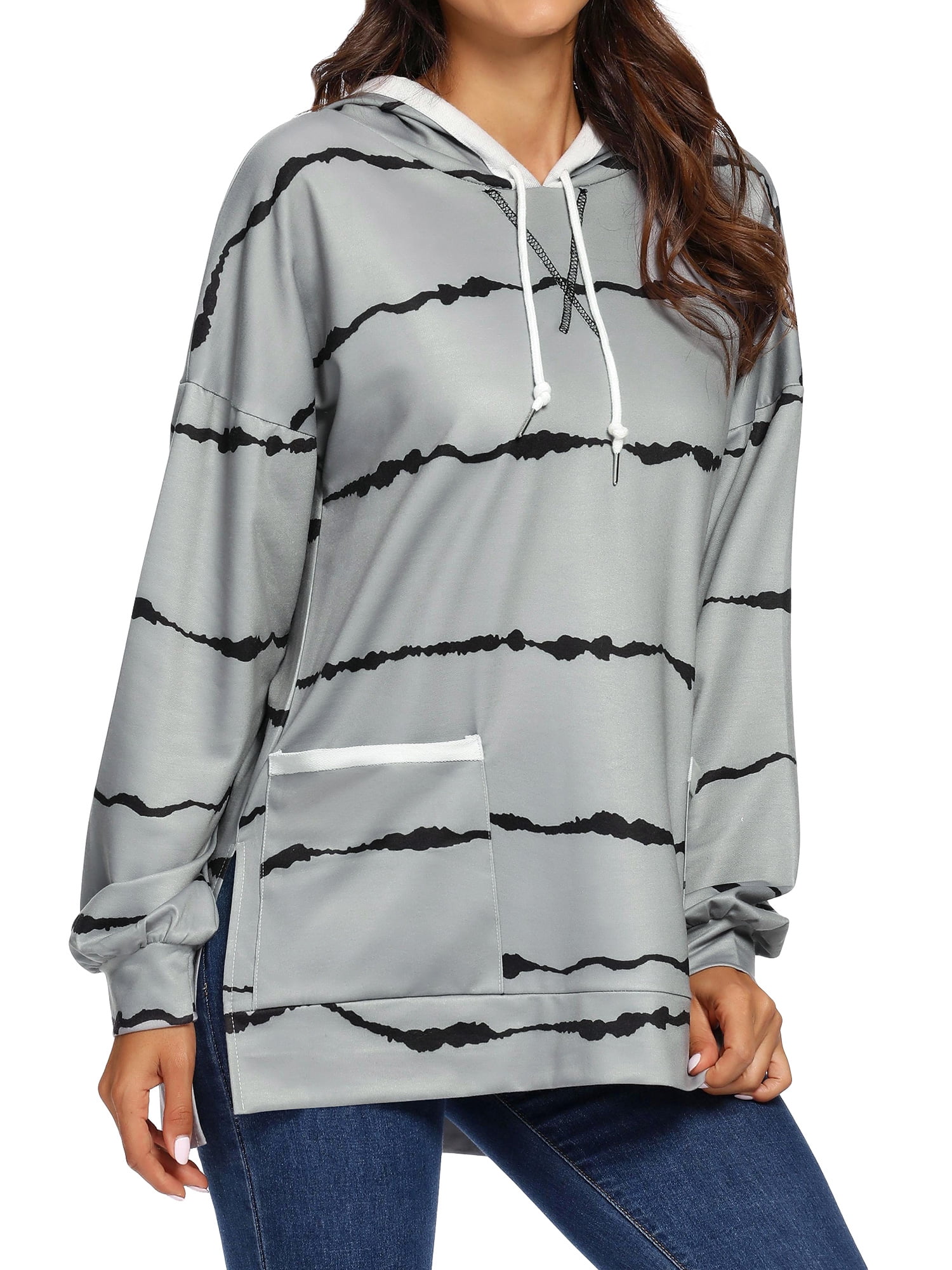 side split hoodie women's