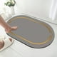 thumbnail image 1 of Esterilla de baño de tierra de diatomeas - Alfombra de baño de secado rápido súper absorbente de 40x60cm • Respaldo antideslizante • Gris, 1 of 6