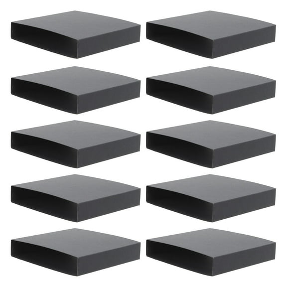YOSADIER 25Pcs Black Square Paper Jewelry present Boxes For Necklace Display .8X11.8X0.8In