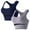 Purple, variant on Women Bras 2PC Beautiful Back Sports Bra Shock Gathering Yoga Drying Sports Bra Comfortable Bras for Women Purple L