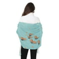 thumbnail image 4 of FORMRS Womens Scarf Winter Soft Long Big Warm Shawls Wrap Tassel Scarves, Capybara Splash, 4 of 9