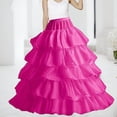 thumbnail image 2 of Women's A Line Petticoats Floor Length Wedding Petticoats Skirts Prom Dresses Skirts Hot Pink One Size, 2 of 4