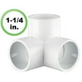 thumbnail image 1 of Circo 34-U 1.25 in. 3 Way L PVC Pipe Fitting - Utility Grade, 1 of 1