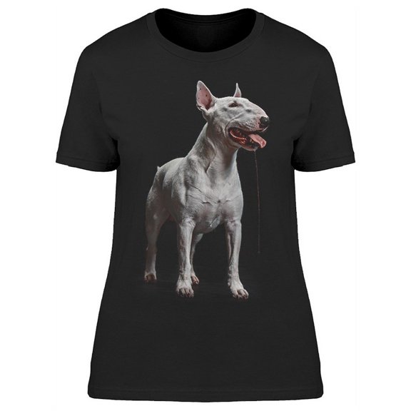 Bull Terrier Drooling T-Shirt Women -Image by Shutterstock, Female Medium