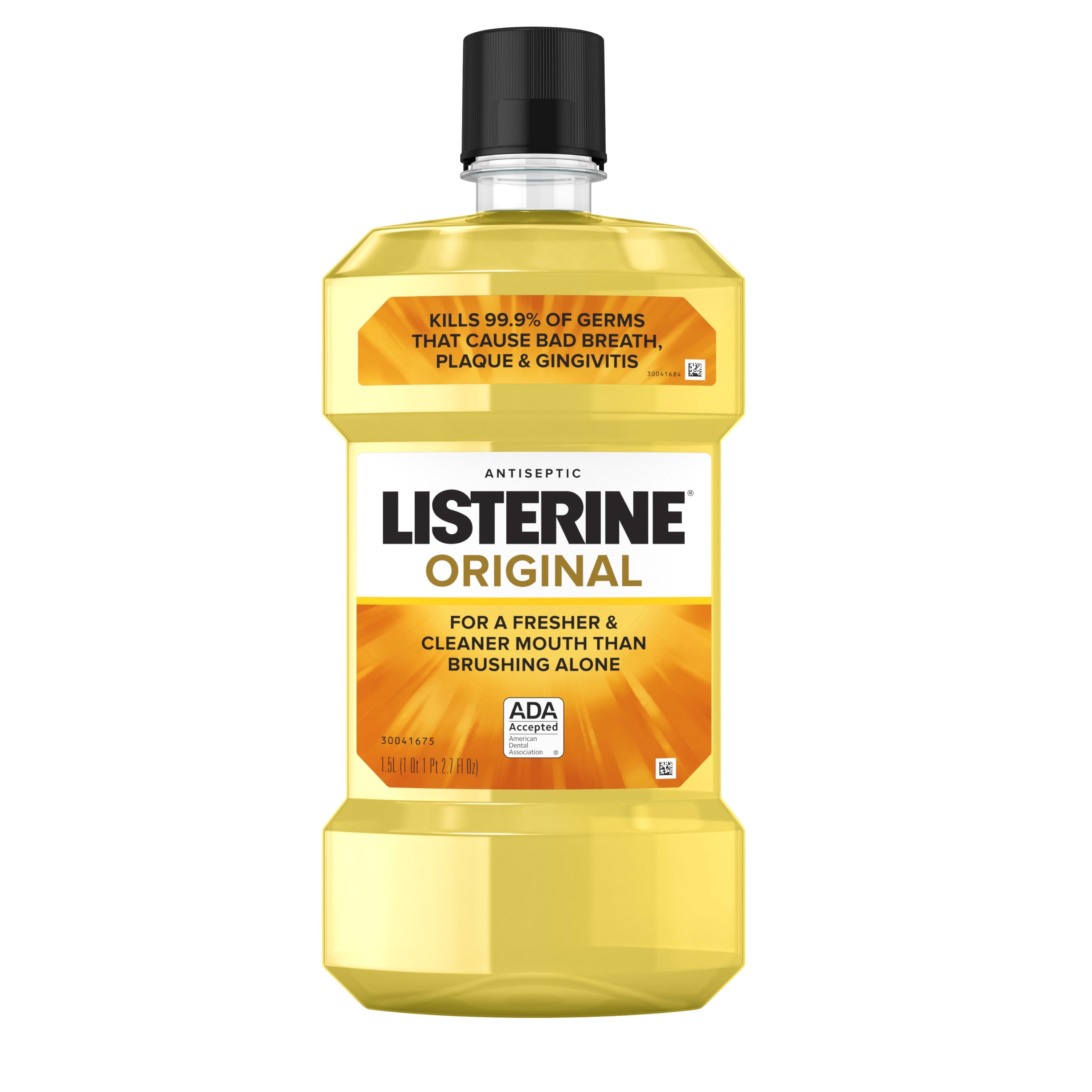 Listerine Original Antiseptic Mouthwash for Bad Breath & Plaque, 1.5 L
