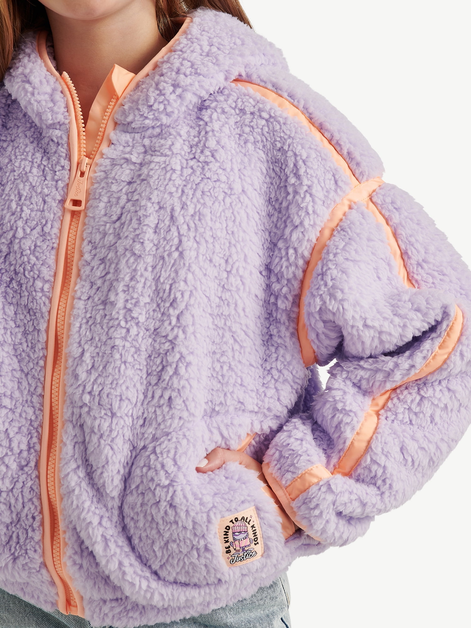 Justice Girls Solid Sherpa, Sizes XS - XL