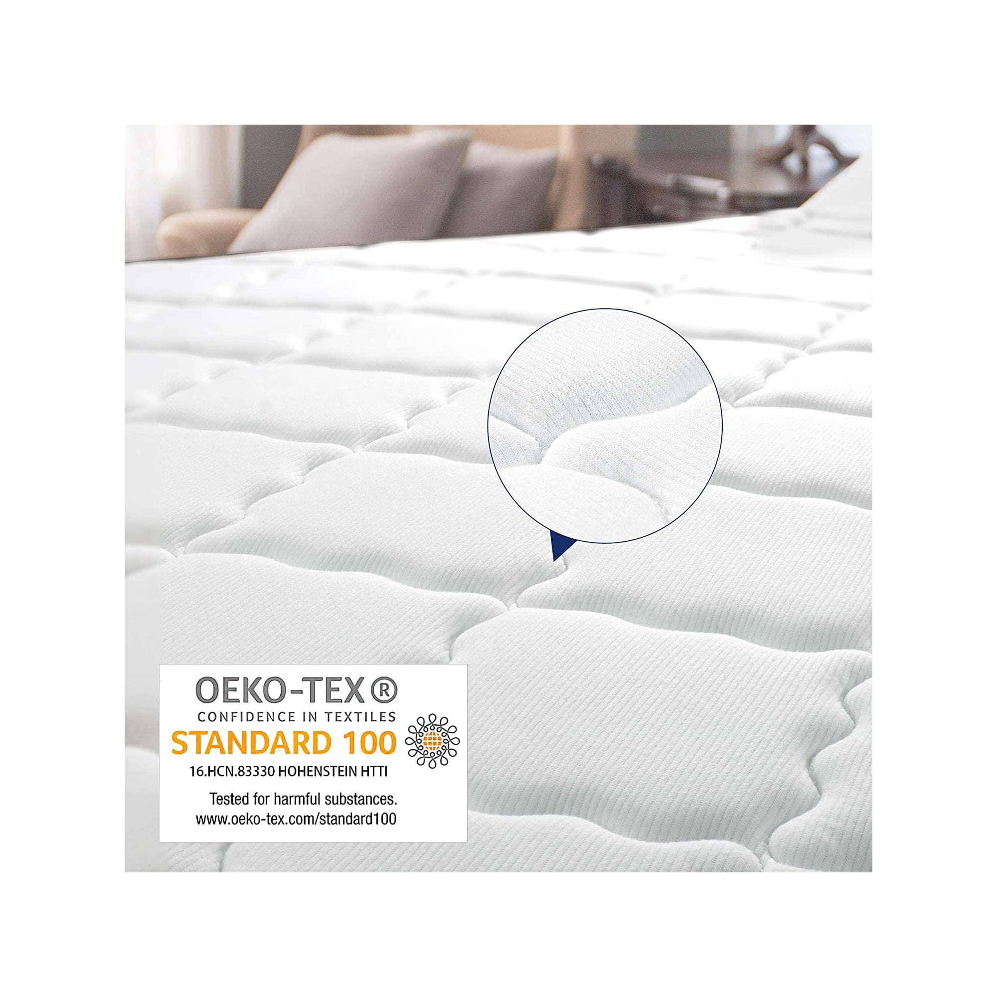 Kescas 10 Inch Hybrid Mattress Twin, Medium Firm Innersprings Mattress for Motion Isolation, Pressure Relieving