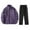 Purple, variant on JIKNTTR Men's 2 Piece Casual Set Winter Fashion Trend Stormtrooper Jackets For Men And Women For Coat Sports Jackets Casual Loose Pant Sets
