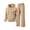 Khaki, variant on Mafeati Men's 2 Piece Tracksuits Casual Sweatsuits Long Sleeve Hoodies with Pocket Fleece Lined Lounge Sets, Khaki, M