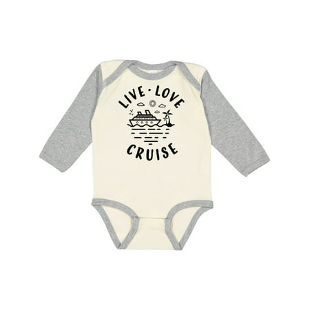 

Inktastic Live Love Cruise Gift Baby Boy or Baby Girl Long Sleeve Bodysuit