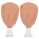 thumbnail image 1 of KAKOWELY 2 piezas de almohadas creativas con forma de pata de pollo, almohada creativa de peluche con forma de baqueta, 1 of 4