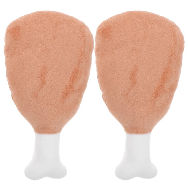 KAKOWELY 2 piezas de almohadas creativas con forma de pata de pollo, almohada creativa de peluche con forma de baqueta