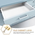 thumbnail image 5 of File Cabinet Lock Brass Replacement Lock Office Users Cabinet Security Golden 1Pack, 5 of 5