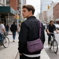 thumbnail image 6 of Btomtd Casual Crossbody Bags for Women, Multi-Compartment Leisure Shoulder Bag, Large Capacity Lightweight Handbag and Purse, Purple, 6 of 6