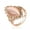 Rose Gold, variant on Fashion Women Alloy Waterdrop Oval Opal Rings