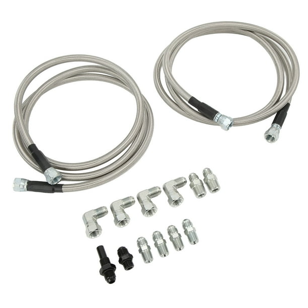 Manguera enfriadora de transmisión Manguera enfriadora de transmisión de 70 pulgadas Adaptadores de mangueras enfriadoras de transmisión Manguera enfriadora de acero inoxidable Los mejores materiales Jadeshay A