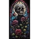 thumbnail image 3 of (w4226) Resina Con Rosa Y Calavera Diamante Serie Abstracta 40*70CM, 3 of 9