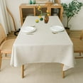 thumbnail image 3 of Xukmct Rectangle Waterproof Tablecloth Washable Table Cloth Decorative Linen Fabric Tablecloth for Dining Parties Kitchen Wedding, 55" x 78", 3 of 8