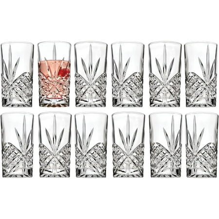Dublin Crystal Highball Set (12-Piece) – Premium Clear Glasses for Cocktails & Refreshments