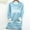 Blue, variant on Timoontee FREEZING Letter Print Sweatshirt Women Funny Letter Tops Sherpa Fleece Lined Loungwear with Pocket Plus Size Black 4