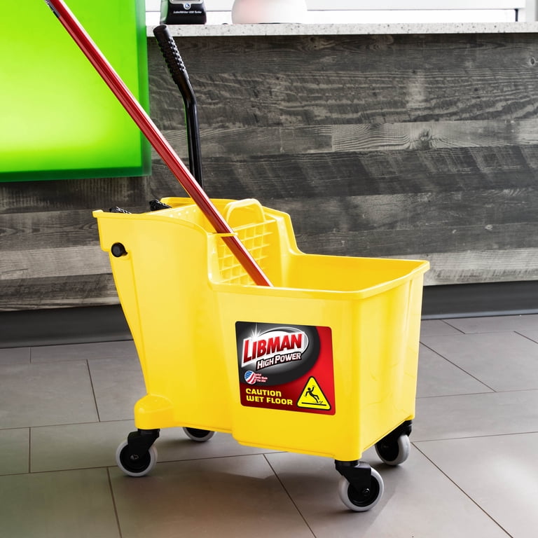 32-Quart Bucket and Wringer with Steel Handle photo 2