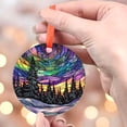 thumbnail image 4 of Ornament Window Hanging, Van Gogh Night Scene Sun Catchers Colorful Glass Panel Starry Sky Suncatcher Decor for Birthday for Women, Men, Wife, Aunt, and Mom, 2025, Festive Home, 4 of 5