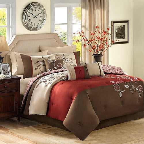 better homes and gardens 7-piece bedding comforter sets - walmart
