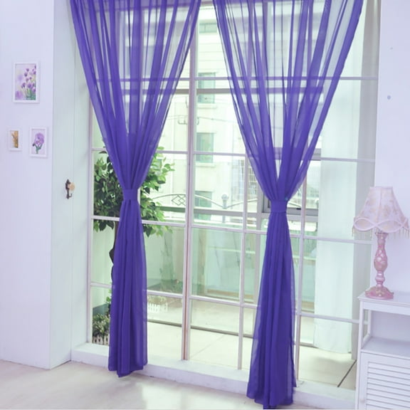 Hovilon Blackout Curtains 39x78 Inch，Voile Curtains，Light Filtering Rod Pocket Solid Color Window Sheer Curtain Panels, Elegant Curtains & Drapes for Living Room, Bedroom（1 PCS）