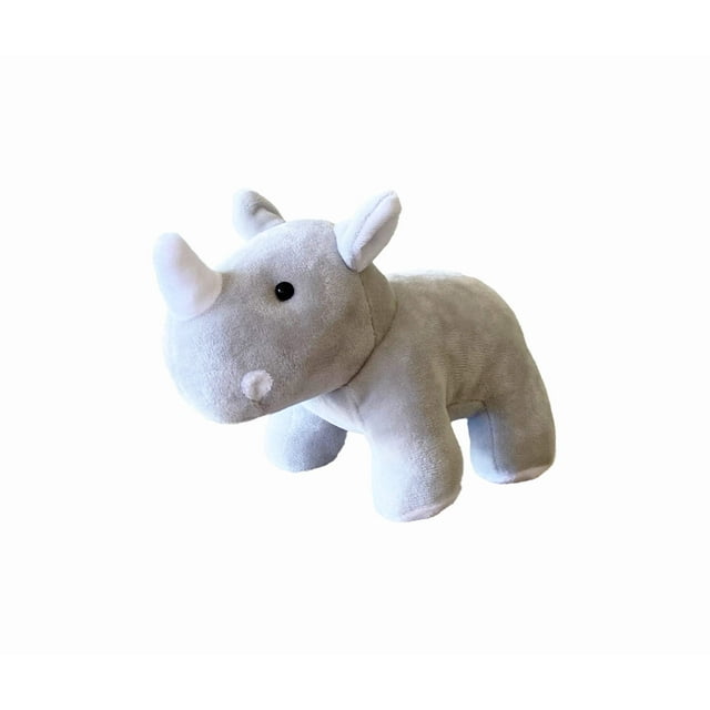 Peluches de animales de peluche de rinoceronte bebé para niños y niñas | Lindos peluches súper suaves para el dormitorio de los niños | Animales de peluche Safari de 8 pulgadas para niñas y niños | Ju