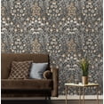 thumbnail image 2 of NextWall Wrought Iron & Chamois Tulip Garden Peel and Stick Wallpaper, 2 of 12
