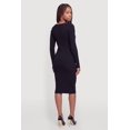 thumbnail image 3 of Women's Double Rhinestone Bow Keyhole Midi Dress, 3 of 3