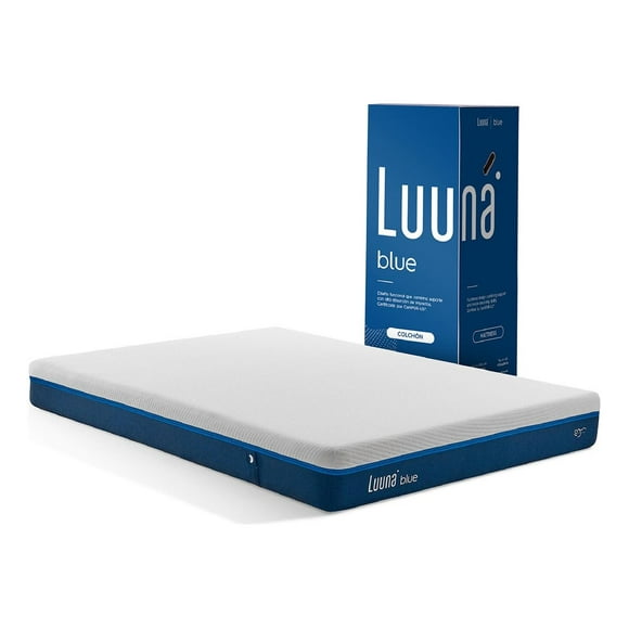 Colchón Luuna Blue Espumas Certificadas, King Size blanco