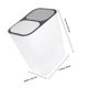 thumbnail image 2 of Luxshiny Garbage Box Container En Material PP Duradero Con Cubierta Y Doble Compartimiento Para Hogar, 2 of 8