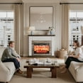 thumbnail image 6 of 44"L Fireplace Mantel with 23" Electric Fireplace, Wooden Free Standing Fireplace, with Remote Control, Adjustable LED Flame, 6 of 11